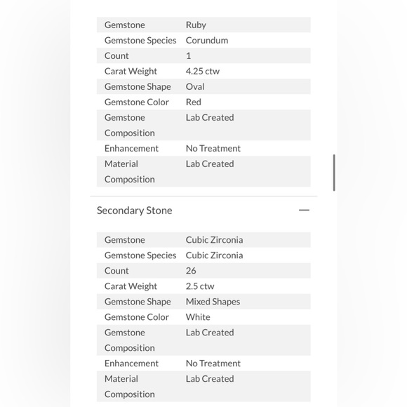 Lab Created Ruby And White Cubic Zirconia Rhodium Over Sterling Ring 6.75ctw - Picture 12 of 14